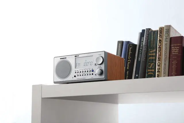 Alt view image 6 of 6 - WR-2 AM/FM-RBDS Wooden Cabinet Digital Tuning Radio (Walnut)