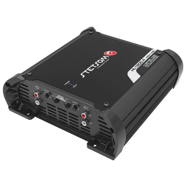 Alt view image 4 of 6 - HL 1200.4 1 Ohm Multichannel Stereo Car Audio Amplifier, HL1200.4 1.2K Watts RMS, 4 Channel, 1 Stable Full Range HD Sound Quality MD Crossover HPF LPF Bass Boost Front Rear Bridge