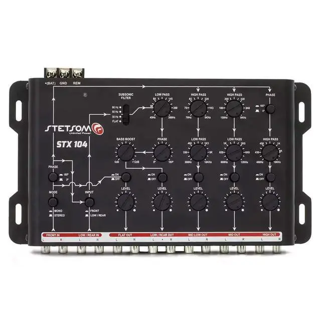 Alt view image 2 of 6 - STX 104 Digital Audio Crossover with 5 Channels