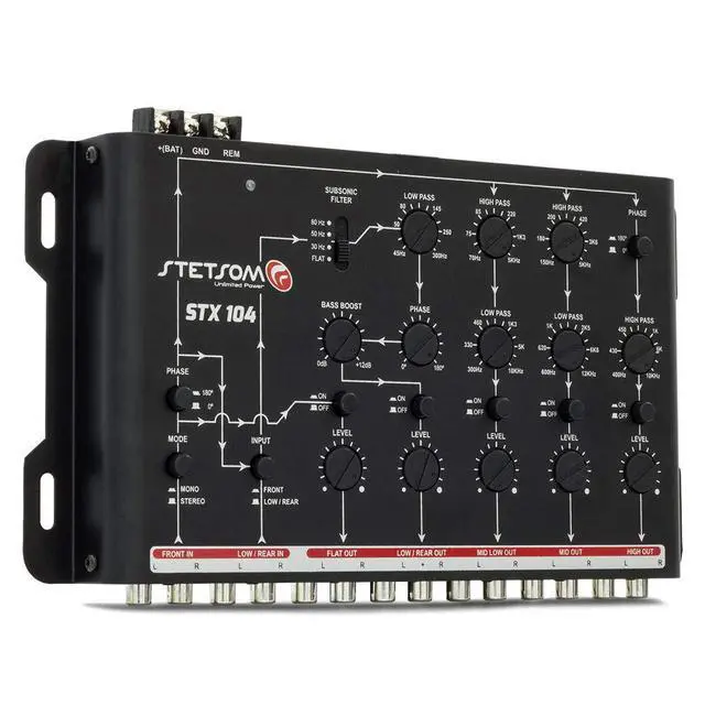 Alt view image 3 of 6 - STX 104 Digital Audio Crossover with 5 Channels