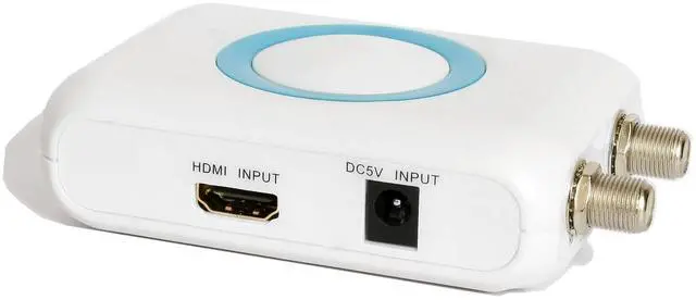 Main image of HDMI to Coaxial RF Modulator VHF Converter HDMI to RCA Adapter w/Female F Type Connector for Roku Fire Stick DVR PS4 NS Xbox Gaming Laptop Set-top Cable Box HD Digital Video to AV Analog Coax NTSC TV