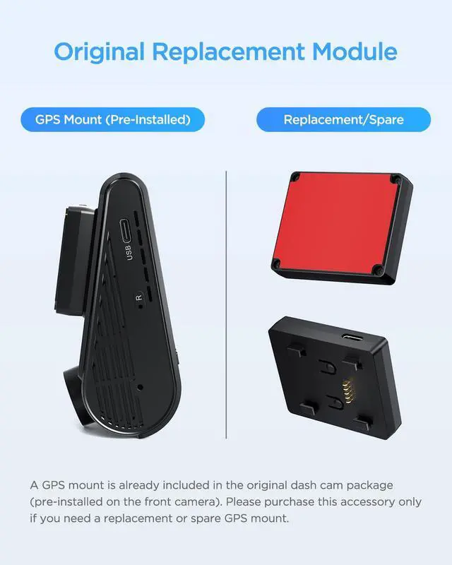 Alt view image 6 of 6 - GPS Module for A329/A329S/A229PRO/A229PLUS/A229Ultra Dashcam