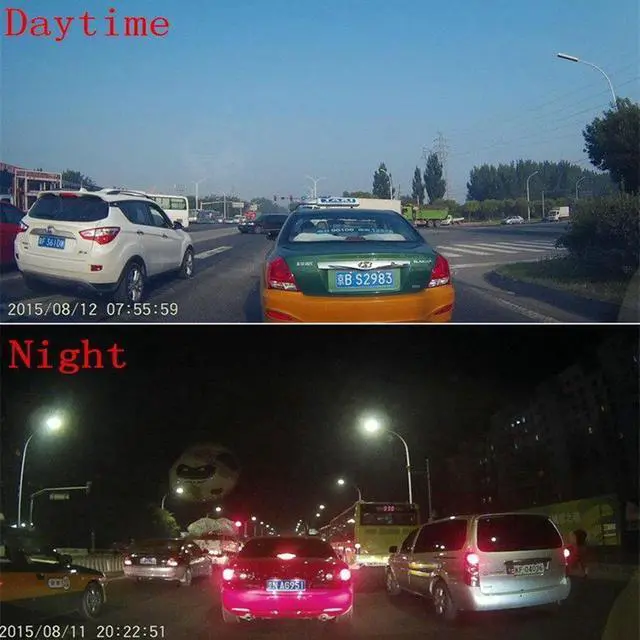 Alt view image 6 of 6 - Car DVR Rear View Mirror Video Recroder 4.3" inch Back Up Car Camera Dual Lens Cam Night Vision Front and Rear Backup Reverse Security for Car