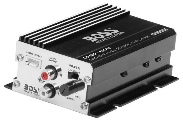 Alt view image 3 of 6 - CE102 2 Channel Car Amplifier, High/Low Pass Crossover