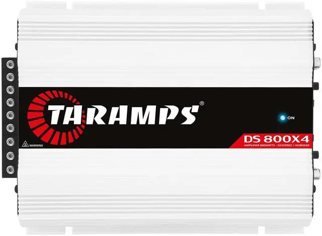 Main image of Taramps DS 800x4 2 Ohms 800 Watts RMS, 4-Channel 200x4 Watts RMS, Class D, Full Range, Crossover High/Low Pass Fixed, Bridgedable, Car Audio Amplifier