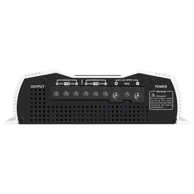 Alt view image 4 of 6 - Taramps DS 800x4 2 Ohms 800 Watts RMS, 4-Channel 200x4 Watts RMS, Class D, Full Range, Crossover High/Low Pass Fixed, Bridgedable, Car Audio Amplifier