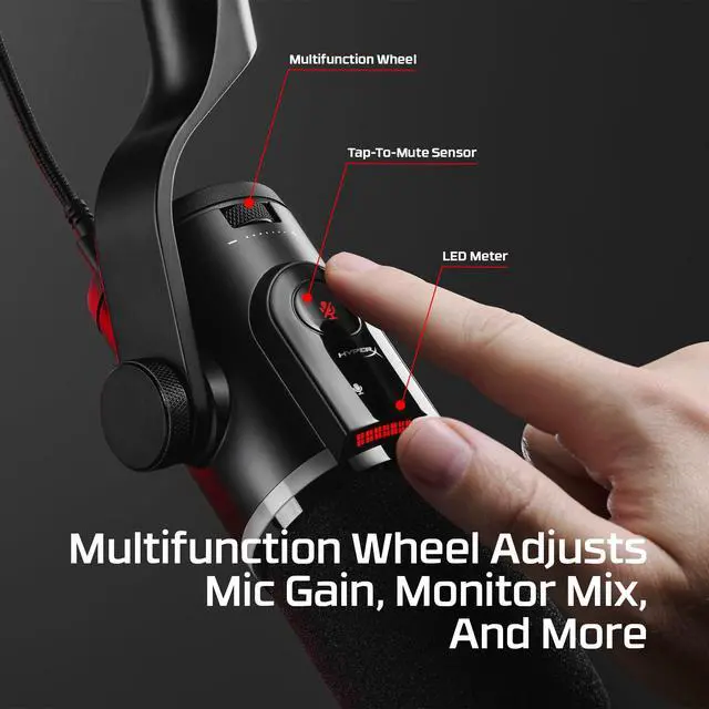 Alt view image 5 of 6 - FlipCast Streaming XLR/USB Dynamic Microphone for PC, MacOS, PlayStation, Nintendo Switch, Broadcast Quality, USB, XLR, Universal Mount, Black