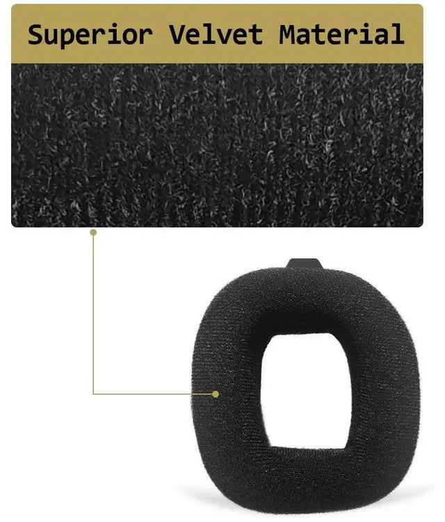 Alt view image 3 of 6 - Comfort Velour Ear Pads Compatible with Astro A40 TR Headset