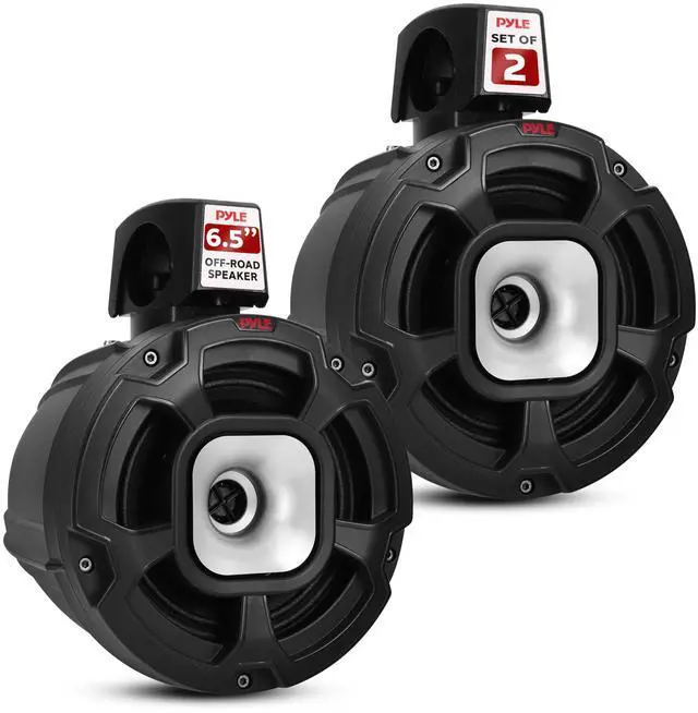 Main image of Waterproof Speakers Setup, 6.5" Outdoor Speaker Pair with 1300 W Power, UTV Sound for Off-Road Use, Marine Setup for Boats, Wired Audio System for ATV and All-Terrain Entertainment