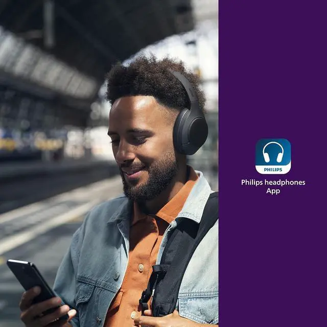 Alt view image 3 of 5 - H8506 Over-Ear Wireless Headphones with Noise Canceling Pro (ANC) and Multipoint Bluetooth Connection, 60 Hours Playtime, (TAH8506BK/00),Black
