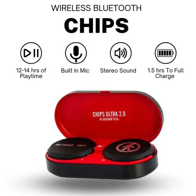 Alt view image 3 of 7 - Chips Ultra 2.0 Headphones - True-Wireless Bluetooth Helmet Speakers for Skiing Snowboarding Biking and Power Sports