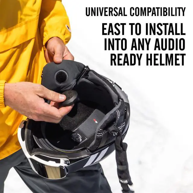 Alt view image 5 of 7 - Chips Ultra 2.0 Headphones - True-Wireless Bluetooth Helmet Speakers for Skiing Snowboarding Biking and Power Sports
