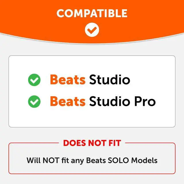 Alt view image 2 of 7 - BandZ Studio - Silicone Headband Cover for Beats Studio & Studio Pro Headphones by Wicked Cushions | Enhanced Comfort, Style, and Sweat Protection | Does Not Fit Beats Solo | Black