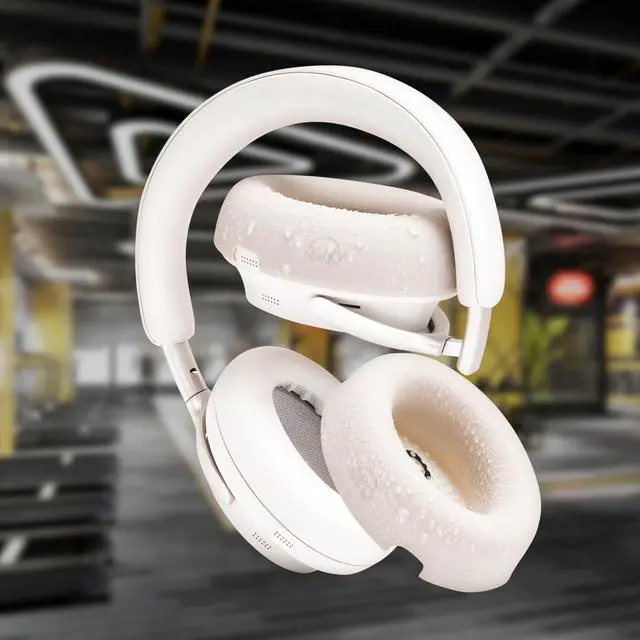 Alt view image 3 of 7 - SweatZ QC Ultra Patented Protective Earpad Covers Compatible with Bose QuietComfort Ultra Gen 1 & Gen 2 by Wicked Cushions | Sweatproof & Washable | White Smoke