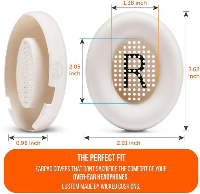Alt view image 5 of 7 - SweatZ QC Ultra Patented Protective Earpad Covers Compatible with Bose QuietComfort Ultra Gen 1 & Gen 2 by Wicked Cushions | Sweatproof & Washable | White Smoke