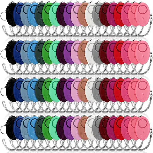 Main image of 76 Pcs Personal Alarm Bulk 130DB Safe Sound Emergency Safety Self Defense Security Alert Keychain with Led Light Personal Protection Alarm for Women Girls Kids Elderly (Mixed Colors)