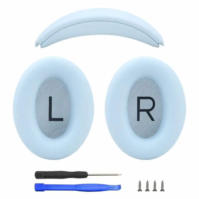Main image of Earpads and Headband Cover Ear Muffs for Bose QC35 QC45 Headphones Accessories with Protein Leather& Memory Foam (Sky Blue)