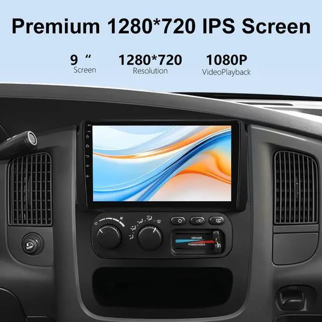 Alt view image 4 of 7 - Car Radio Stereo for Dodge RAM 1500 2500 2002 2003 2004 2005 64GB