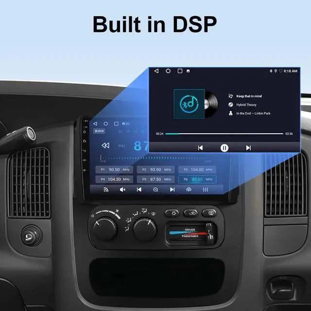 Alt view image 5 of 7 - Car Radio Stereo for Dodge RAM 1500 2500 2002 2003 2004 2005 64GB