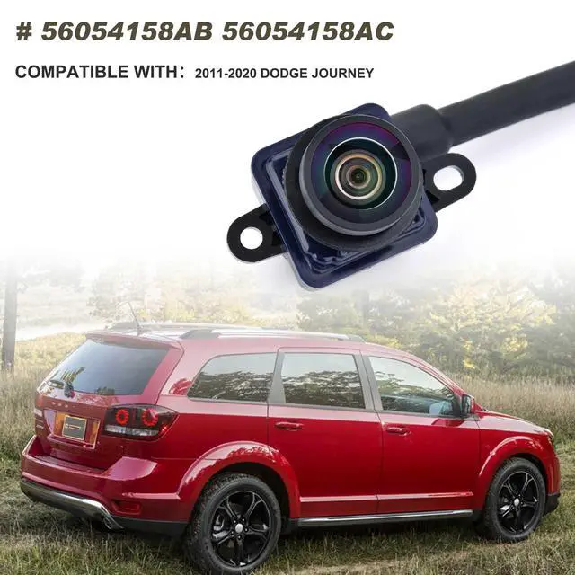 Alt view image 2 of 5 - Backup Camera Compatible with 2011-2020 Dodge Journey Replace# 56054158AC | 56054158AB 56054158AD 56054158AE 56054158AF, Rear Parking Assist Camera