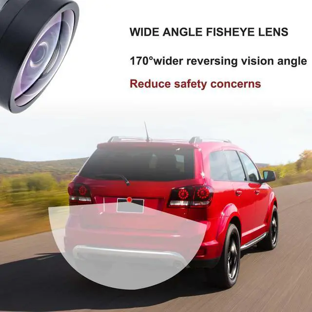 Alt view image 4 of 5 - Backup Camera Compatible with 2011-2020 Dodge Journey Replace# 56054158AC | 56054158AB 56054158AD 56054158AE 56054158AF, Rear Parking Assist Camera