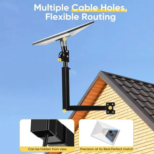 Alt view image 4 of 7 - Starlink Mount, Telescoping Gen 3 Starlink Wall Mount, Starlink Standard Mounting Kit for Starlink Standard 4/4X/Gen 3-Include Starlink Gen 3 Pipe Adapter