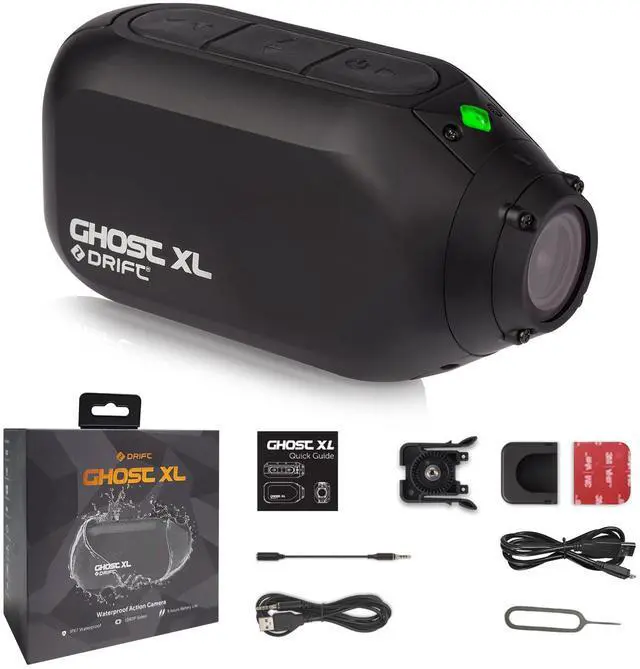 Main image of Drift Ghost XL 9 Hour Battery Action Camera, 1080P IPX7 Waterproof Helmet Camera, WiFi Remote Control Sport Cameras Wearable for Vlog Motorcycle Bicycle Cam