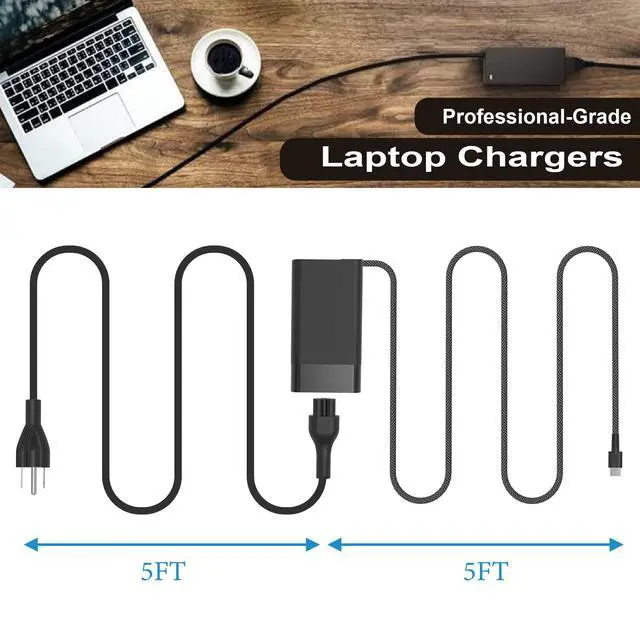 Alt view image 7 of 7 - New Slim 90W USB C Laptop Charger for HP Spectre x360,EliteBook 1040 G4,HP 904082-003 ADP-90FE TPN-DA08 2LN85AA 2LN85AA#ABA 904144-850 L45440-003 Fast Charging Type C Travel Laptop Power Adapter