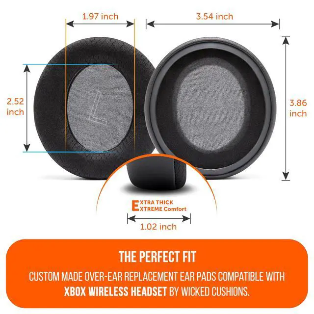 Alt view image 5 of 7 - Freeze Xbox Wireless - Cooling Gel Earpads for Xbox Wireless Gaming Headset by Wicked Cushions - Boost Comfort, Thickness, & Sound Isolation for Epic Gaming | Black