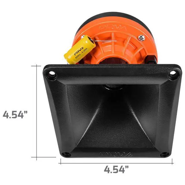 Alt view image 2 of 4 - 2X WG270Ph Horn Driver - 1" Exit Phenolic Compression Driver 150 Watts 8 Ohm with Compact Exponential Horn for Car Audio - Midrange Vocal Driver (2 Horn Drivers) Bundle 300 Watts