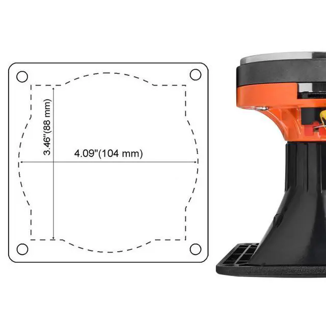 Alt view image 4 of 4 - 2X WG270Ph Horn Driver - 1" Exit Phenolic Compression Driver 150 Watts 8 Ohm with Compact Exponential Horn for Car Audio - Midrange Vocal Driver (2 Horn Drivers) Bundle 300 Watts