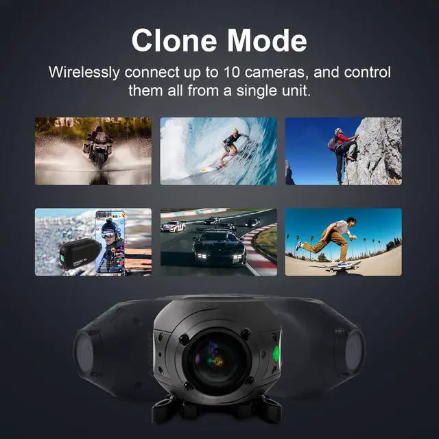 Alt view image 6 of 7 - Drift Ghost XL 9 Hour Battery Action Camera, 1080P IPX7 Waterproof Helmet Camera, WiFi Remote Control Sport Cameras Wearable for Vlog Motorcycle Bicycle Cam