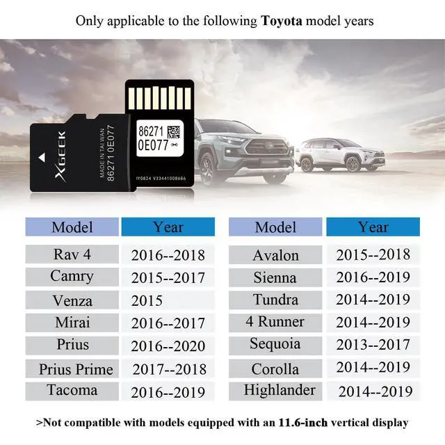 Alt view image 3 of 7 - 2026 Navigation SD Card Map Update 862710E077 Compatible with Toyota | For Tacoma Highlander RAV4 Tundra 4Runner Sienna Prius, Preloaded North America Maps & POIs