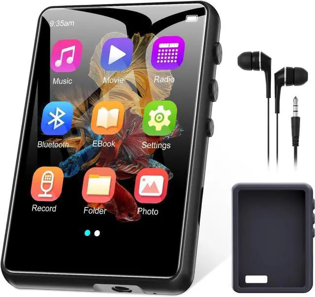Main image of 128GB MP3 Player with Bluetooth 5.4, 2.4" Portable HiFi Music Player with FM Radio/HD Speaker/E-Book, Digital Music Player Earphones Included