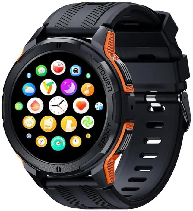 Main image of Rugged Smart Watch for Men, Foreman Smartwatch, Waterproof Digital Watch for The Toughest Jobs, with Fitness Trackers, Heart Rate Monitor, IP68, Pedometer, Workout Modes and More