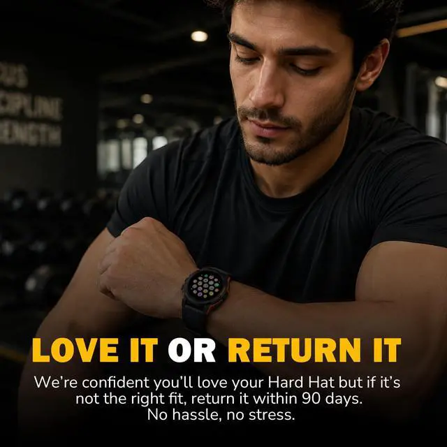 Alt view image 7 of 7 - Rugged Smart Watch for Men, Foreman Smartwatch, Waterproof Digital Watch for The Toughest Jobs, with Fitness Trackers, Heart Rate Monitor, IP68, Pedometer, Workout Modes and More
