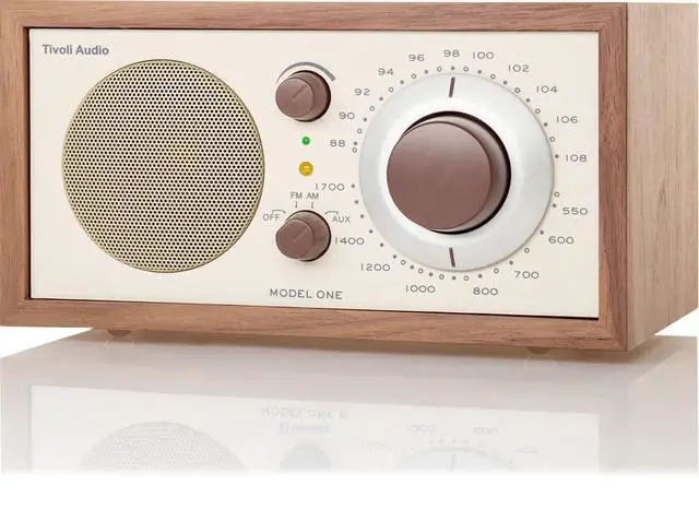 Alt view image 2 of 6 - model One Am/ fm Table Radio, Classic/ Walnut, 2.4 Lb