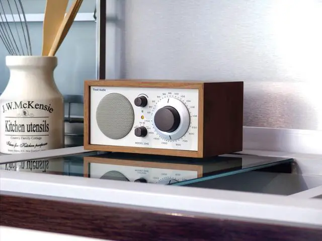 Alt view image 5 of 6 - model One Am/ fm Table Radio, Classic/ Walnut, 2.4 Lb