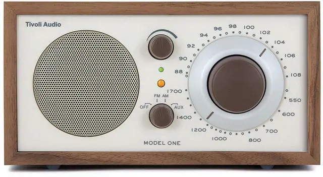 Main image of model One Am/ fm Table Radio, Classic/ Walnut, 2.4 Lb