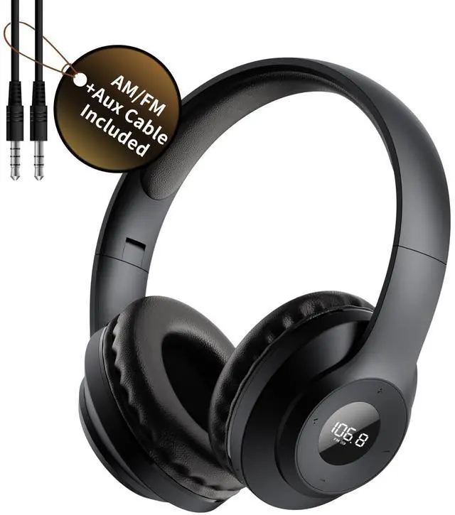 Main image of X5 AM FM Radio Headphones, Rechargeable Portable Radio Headset for Mowing | Excellent am fm Reception, Preset, Long Battery Life, Soft radio Ear Muffs for Jogging, Cycling, Meeting, Church