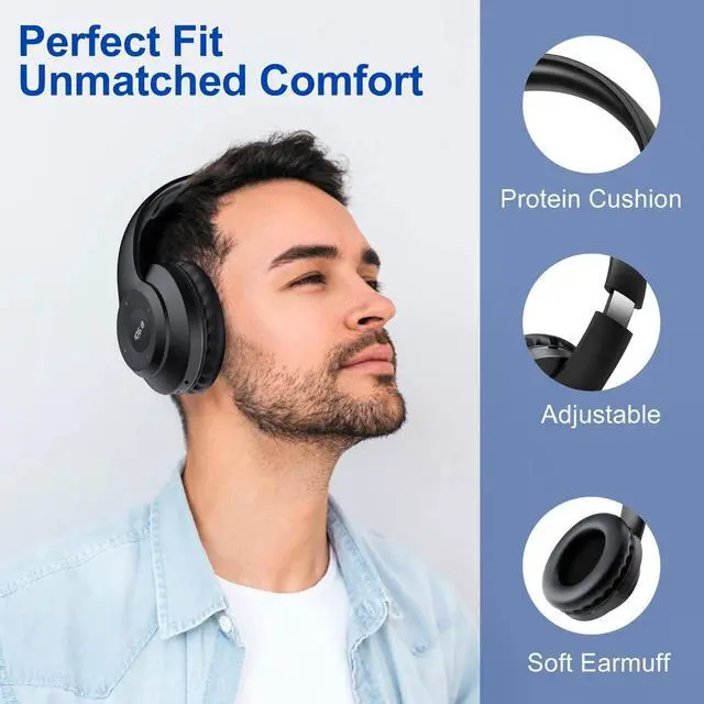 Alt view image 7 of 7 - X5 AM FM Radio Headphones, Rechargeable Portable Radio Headset for Mowing | Excellent am fm Reception, Preset, Long Battery Life, Soft radio Ear Muffs for Jogging, Cycling, Meeting, Church