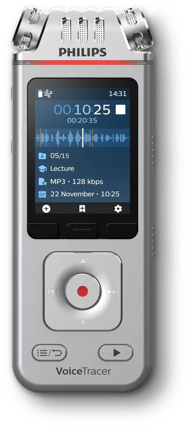 Main image of VoiceTracer DVT4115 Digital Voice Recorder, Audio Recorder with Sembly AI Speech-to-Text Trial for Meetings, Lectures & Interviews