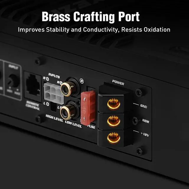 Alt view image 5 of 7 - 10" 1200W Under Seat Subwoofers with Amp, Class D MOSFET Amp & Efficient Heat Dissipation Design, Independent Control for Low-Pass Filter/Gain/Bass Boost, Suitable for Trucks/SUVs/Jeeps/MPVs