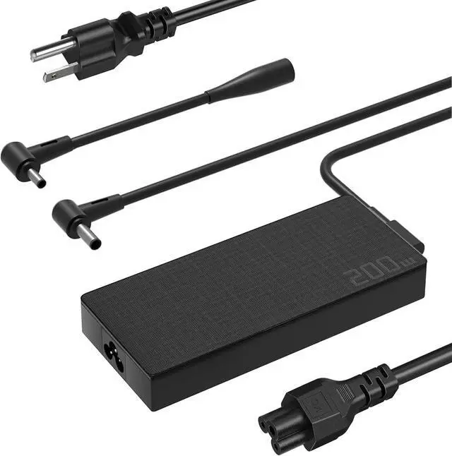 Alt view image 2 of 7 - 200W Laptop Charger Compatible with AsusTUF Gaming A15 FA506IH FA5061U A14 FA401WV FA401UV FA401UU,ROG Zephyrus G15 GA503 GA503RMG14 GA4011U GA401IV GA4011I GA401IH ADP-200JB D AC Adapter
