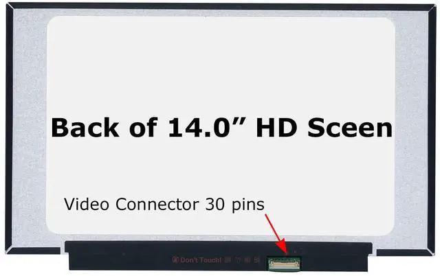 Alt view image 2 of 6 - New Screen Replacement for HP 14-cf2111wm 14-cf2112wm | Matte HD 1366x768 30pin LCD LED Display with Tools and Tape