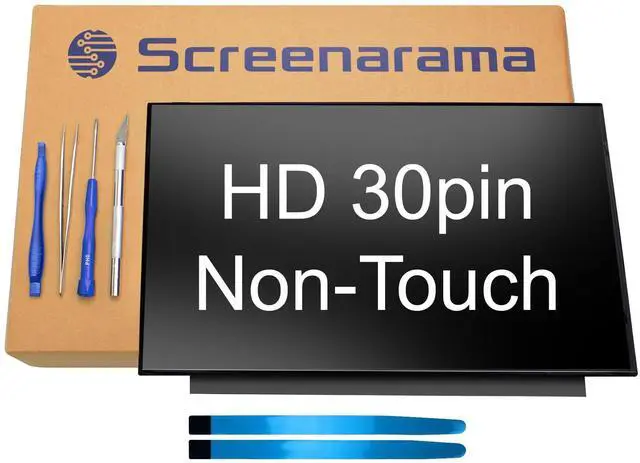 Main image of New Screen Replacement for HP 14-cf2111wm 14-cf2112wm | Matte HD 1366x768 30pin LCD LED Display with Tools and Tape