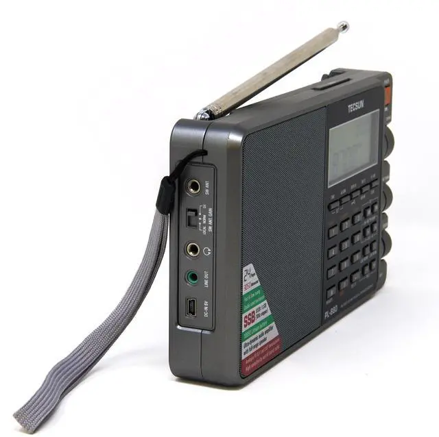 Alt view image 3 of 7 - PL880 Portable Digital PLL Dual Conversion AM/FM, Longwave & Shortwave Radio with SSB (Single Side Band) Reception, Color Silver