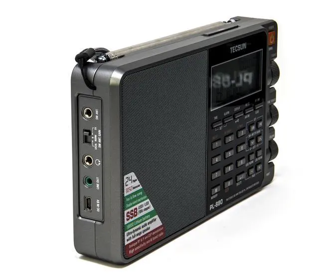 Alt view image 6 of 7 - PL880 Portable Digital PLL Dual Conversion AM/FM, Longwave & Shortwave Radio with SSB (Single Side Band) Reception, Color Silver