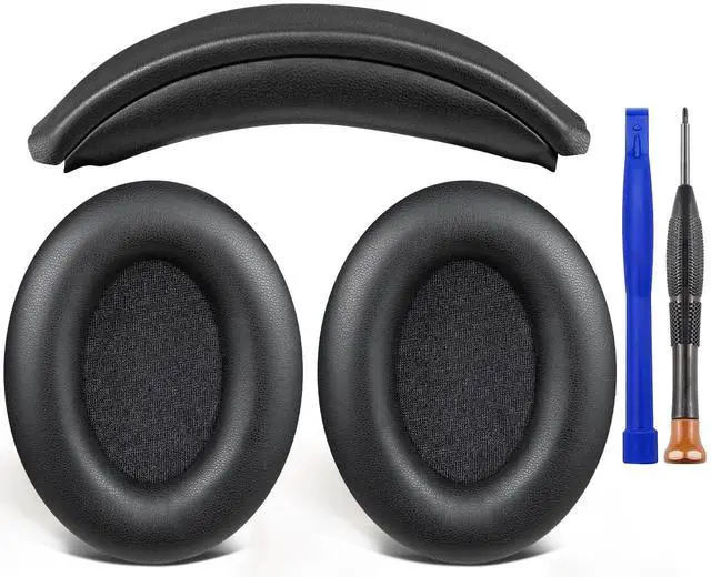 Main image of Replacement Kit for Sony WH-1000XM3 Headphones, Replacement Ear Pads Cushions + Headband Repair Part - Black