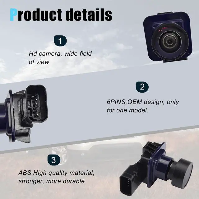 Alt view image 3 of 7 - The Rear View Mirror Assist Camera is Only Compatible with 2011-2015 Ford Explorer Rear View Mirror Backup Camera OE Number BB5Z-19G490-A